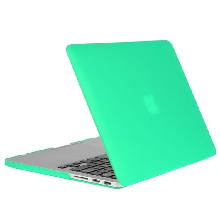 ENKAY for Macbook Pro Retina 13.3 inch (US Version) / A1425 / A1502 Hat-Prince 3 in 1 Frosted Hard Shell Plastic Protective Case with Keyboard Guard & Port Dust Plug(Green)