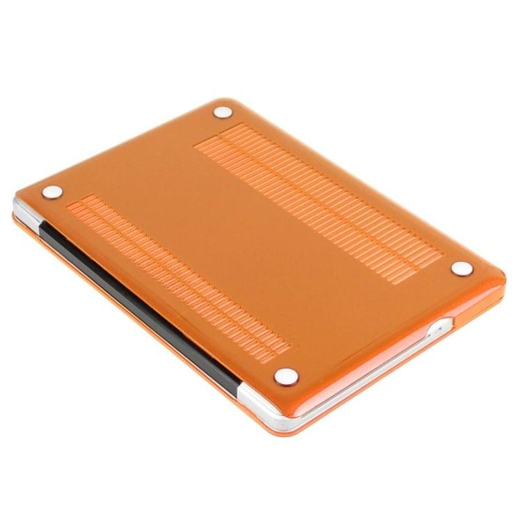ENKAY for Macbook Pro 13.3 inch (US Version) / A1278 Hat-Prince 3 in 1 Crystal Hard Shell Plastic Protective Case with Keyboard Guard & Port Dust Plug(Orange)