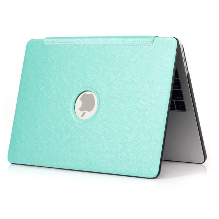 Laptop One-piece PU Leather Case for MacBook Pro 13.3 inch A1989 (2018) (Mint Green)