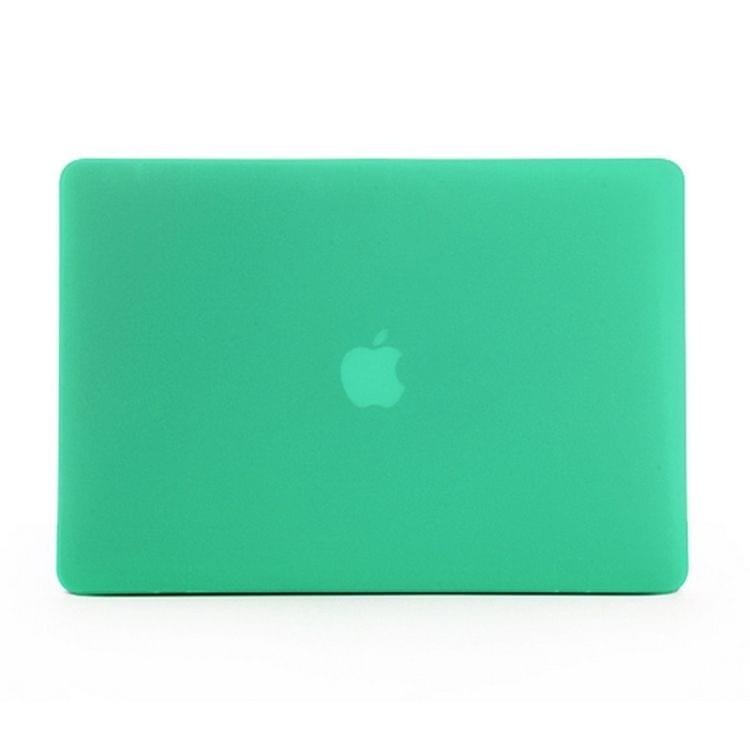 ENKAY for MacBook Pro Retina 15.4 inch (US Version) / A1398 4 in 1 Frosted Hard Shell Plastic Protective Case with Screen Protector & Keyboard Guard & Anti-dust Plugs(Green)