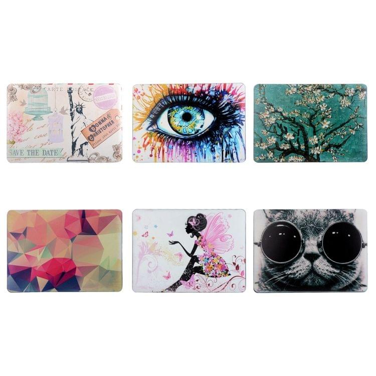 For 2016 New MacBook Pro 15.4 inch with Touchbar (A1707) Sunglasses Wearing Cat Pattern Laptop Water Decals PC Protective Case