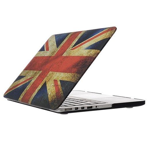 Retro UK Flag Pattern Frosted Hard Plastic Protective Case for Macbook Pro Retina 13.3 inch