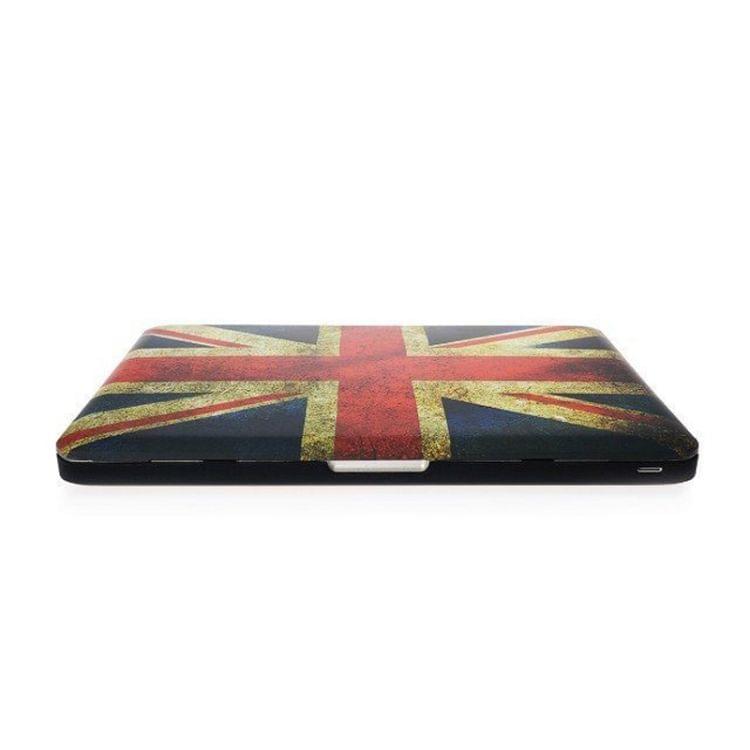 Retro UK Flag Pattern Frosted Hard Plastic Protective Case for Macbook Pro 13.3 inch