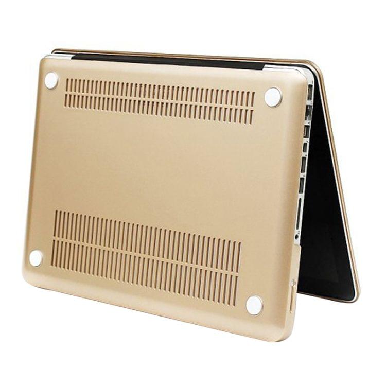 Frosted Hard Plastic Protection Case for Macbook Pro 13.3 inch(Gold)