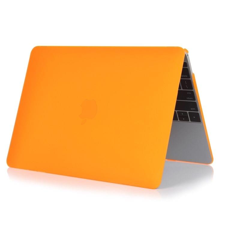 Laptop Matte Style Protective Case for MacBook Air 13.3 inch A1932 (2018)(Orange)