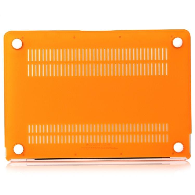 Laptop Matte Style Protective Case for MacBook Air 13.3 inch A1932 (2018)(Orange)