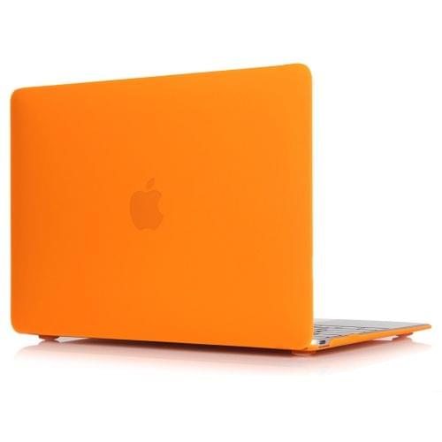 Laptop Matte Style Protective Case for MacBook Air 13.3 inch A1932 (2018)(Orange)