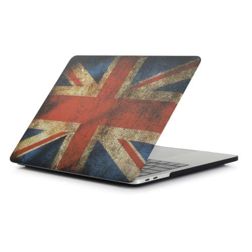 Retro UK Flag Pattern Laptop Water Decals PC Protective Case for MacBook Pro 13.3 inch A1989 (2018)