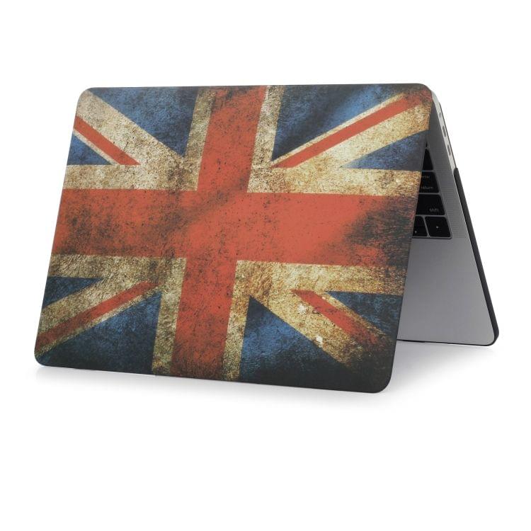 Retro UK Flag Pattern Laptop Water Decals PC Protective Case for MacBook Pro 13.3 inch A1989 (2018)