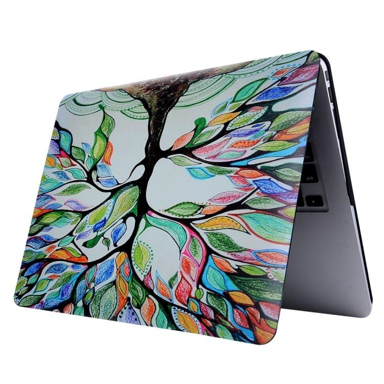 For 2016 New MacBook Pro 15.4 inch with Touchbar (A1707) Painted Tree Pattern Laptop Water Decals PC Protective Case