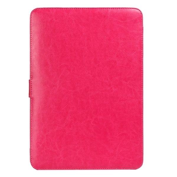Notebook Leather Case with Snap Fastener for 13.3 inch MacBook Pro Retina(Magenta)