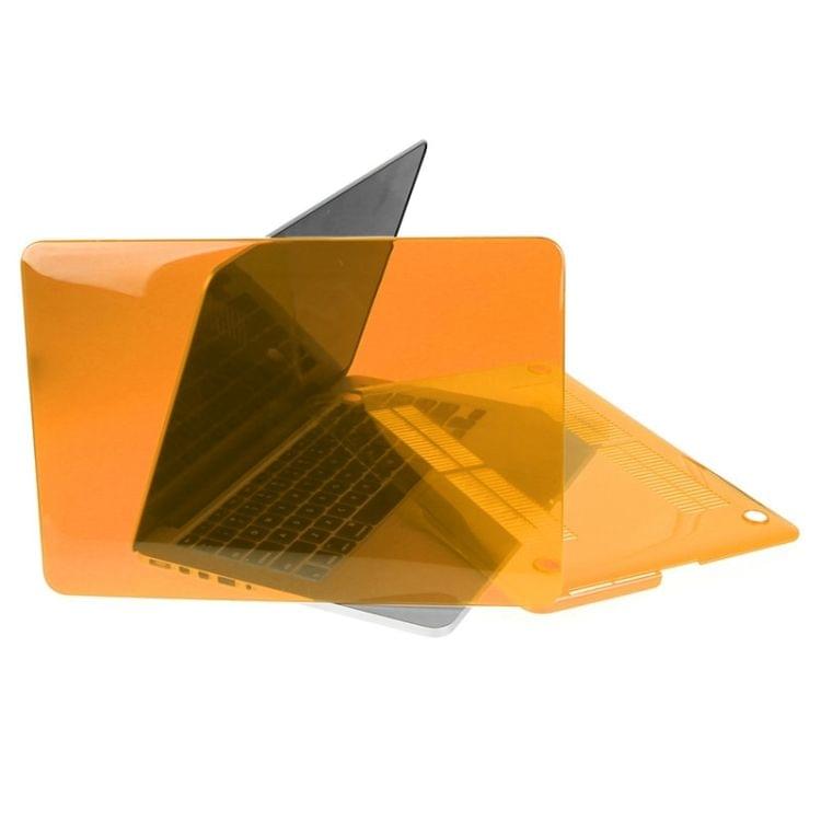 ENKAY for Macbook Pro Retina 13.3 inch (US Version) / A1425 / A1502 Hat-Prince 3 in 1 Crystal Hard Shell Plastic Protective Case with Keyboard Guard & Port Dust Plug(Orange)