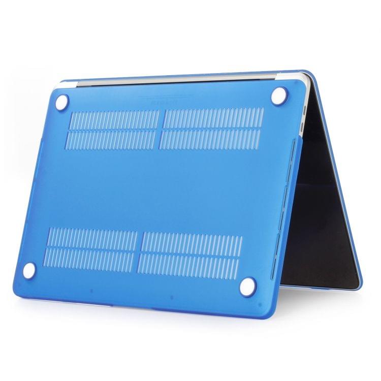 Laptop Frosted Style PC Protective Case for MacBook Pro 15.4 inch A1990 (2018)(Dark Blue)