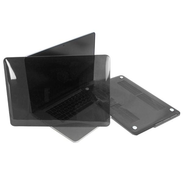ENKAY for MacBook Pro Retina 15.4 inch (US Version) / A1398 4 in 1 Crystal Hard Shell Plastic Protective Case with Screen Protector & Keyboard Guard & Anti-dust Plugs(Black)