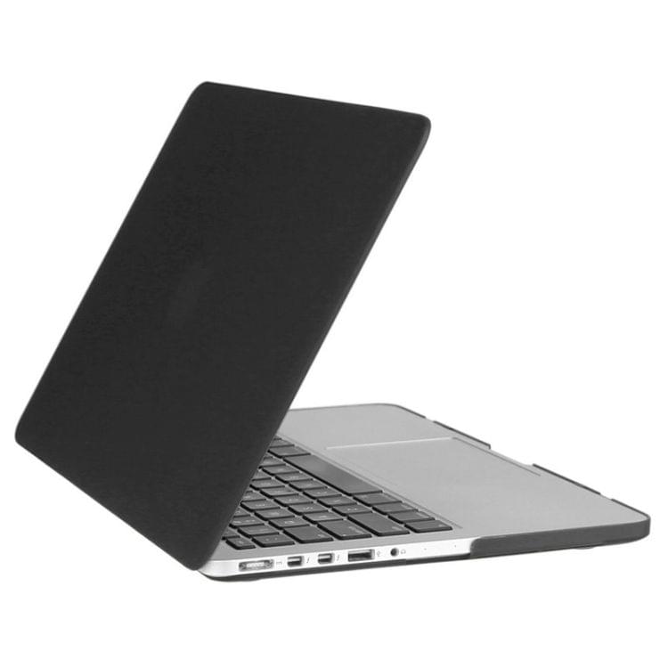 ENKAY for Macbook Pro Retina 15.4 inch (US Version) / A1398 Hat-Prince 3 in 1 Frosted Hard Shell Plastic Protective Case with Keyboard Guard & Port Dust Plug(Black)