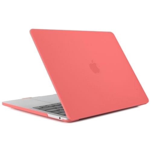 Laptop Translucent Frosted Hard Plastic Protective Case for Macbook 12 inch(Coral Red)
