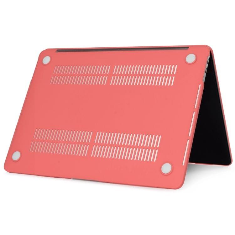 Laptop Translucent Frosted Hard Plastic Protective Case for Macbook 12 inch(Coral Red)