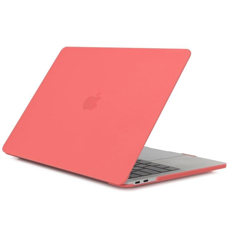 Laptop Translucent Frosted Hard Plastic Protective Case for Macbook 12 inch(Coral Red)