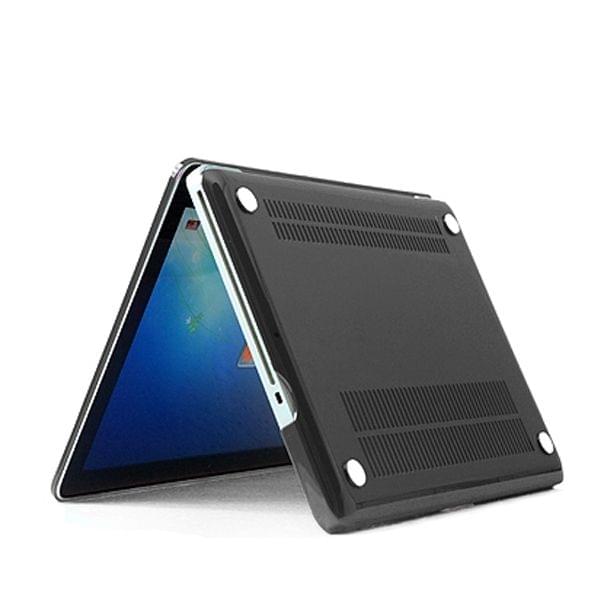 ENKAY for MacBook Pro 13.3 inch (US Version) / A1278 4 in 1 Crystal Hard Shell Plastic Protective Case with Screen Protector & Keyboard Guard & Anti-dust Plugs(Black)