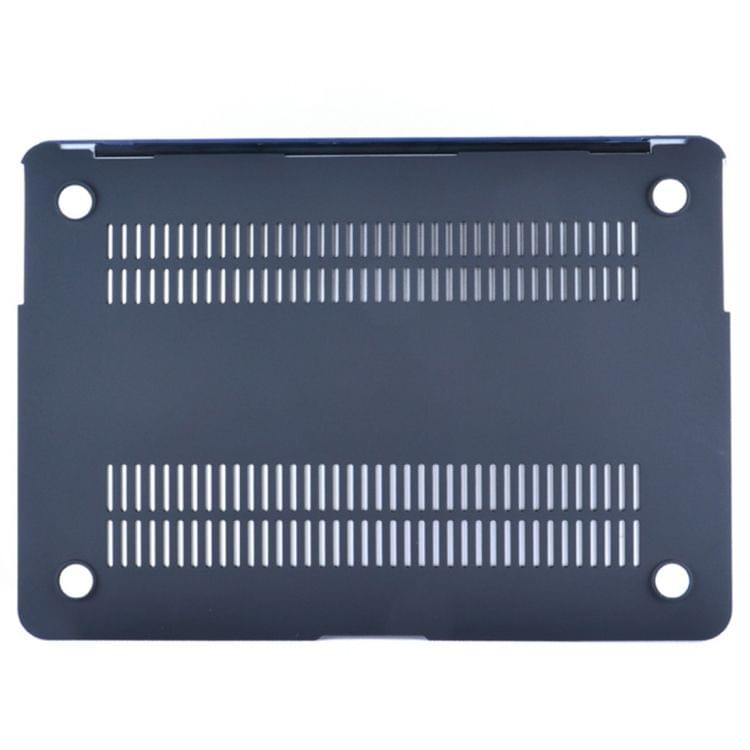 Laptop PU Leather Paste Case for MacBook 12 inch A1534 (2015 - 2017) (Dark Blue)