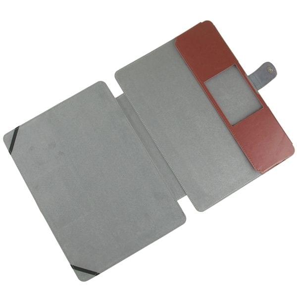 Notebook Leather Case with Snap Fastener for 11.6 inch MacBook Air(Brown)