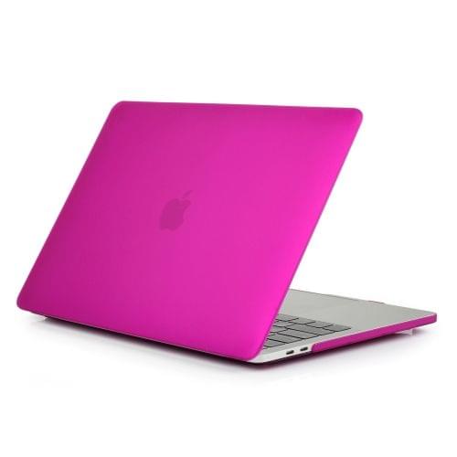 Laptop Frosted Style PC Protective Case for MacBook Pro 15.4 inch A1990 (2018)(Dark Purple)