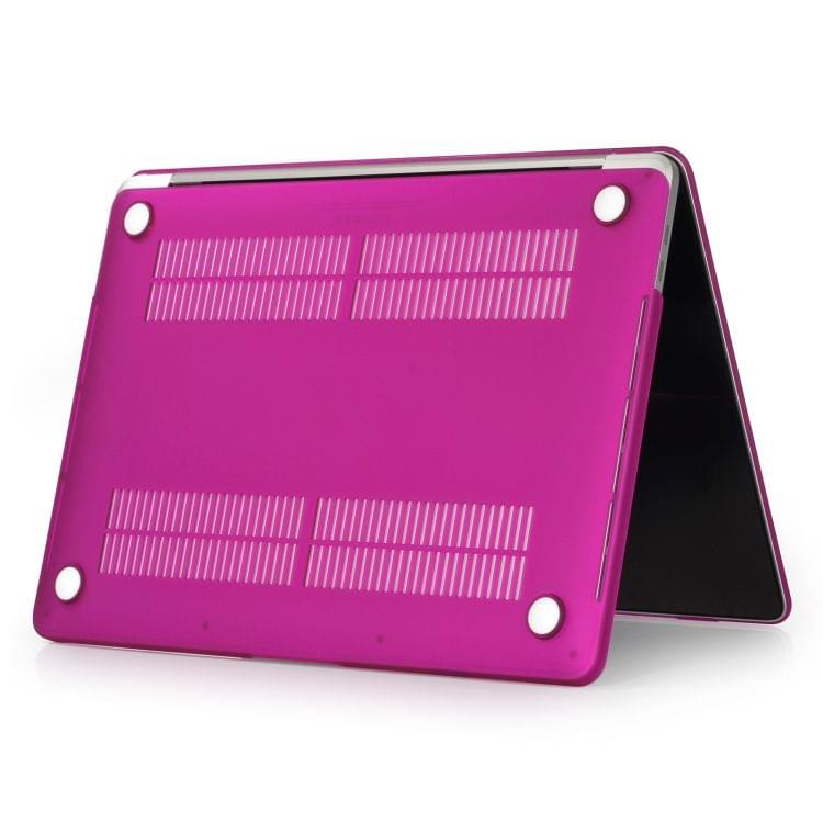 Laptop Frosted Style PC Protective Case for MacBook Pro 15.4 inch A1990 (2018)(Dark Purple)
