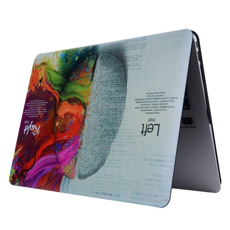 For Macbook Air 11.6 inch (2011 - 2013) A1370 & A1465 / MD711 / MC968 / MC969 / MD712 / MD224 Left Brain Right Brain Pattern Laptop Water Decals PC Protective Case