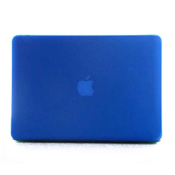 ENKAY for MacBook Air 13.3 inch (US Version) 4 in 1 Frosted Hard Shell Plastic Protective Case with Screen Protector & Keyboard Guard & Anti-dust Plugs(Dark Blue)