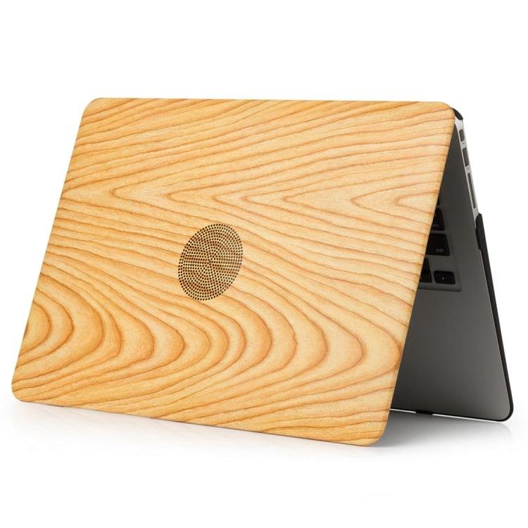 Wood Texture 01 Pattern Laptop PU Leather Paste Case for MacBook Air 13.3 inch A1932 (2018)