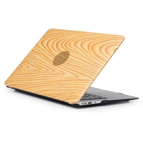 Wood Texture 01 Pattern Laptop PU Leather Paste Case for MacBook Air 13.3 inch A1932 (2018)