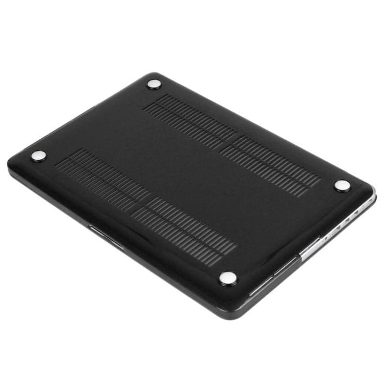 ENKAY for Macbook Pro Retina 13.3 inch (US Version) / A1425 / A1502 Hat-Prince 3 in 1 Crystal Hard Shell Plastic Protective Case with Keyboard Guard & Port Dust Plug(Black)