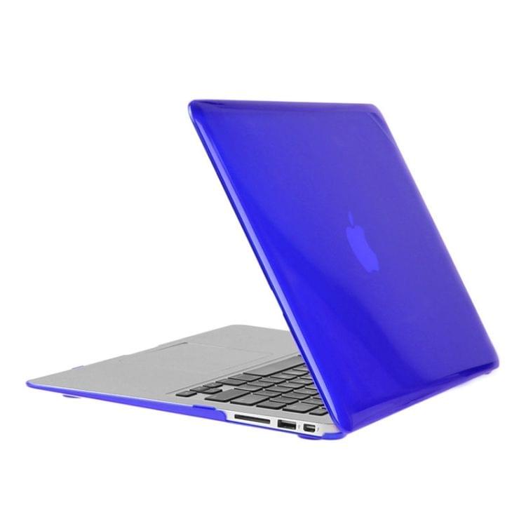 ENKAY for Macbook Air 11.6 inch (US Version) / A1370 / A1465 Hat-Prince 3 in 1 Crystal Hard Shell Plastic Protective Case with Keyboard Guard & Port Dust Plug(Dark Blue)