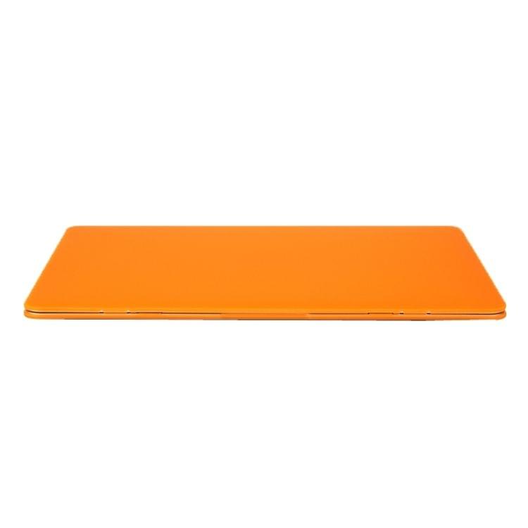 Laptop Translucent Frosted Hard Plastic Protective Case for Macbook 12 inch(Orange)