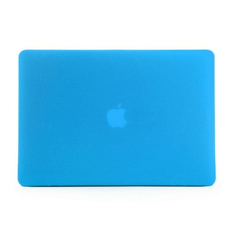 ENKAY for MacBook Pro Retina 13.3 inch (US Version) / A1425 / A1502 4 in 1 Frosted Hard Shell Plastic Protective Case with Screen Protector & Keyboard Guard & Anti-dust Plugs(Blue)