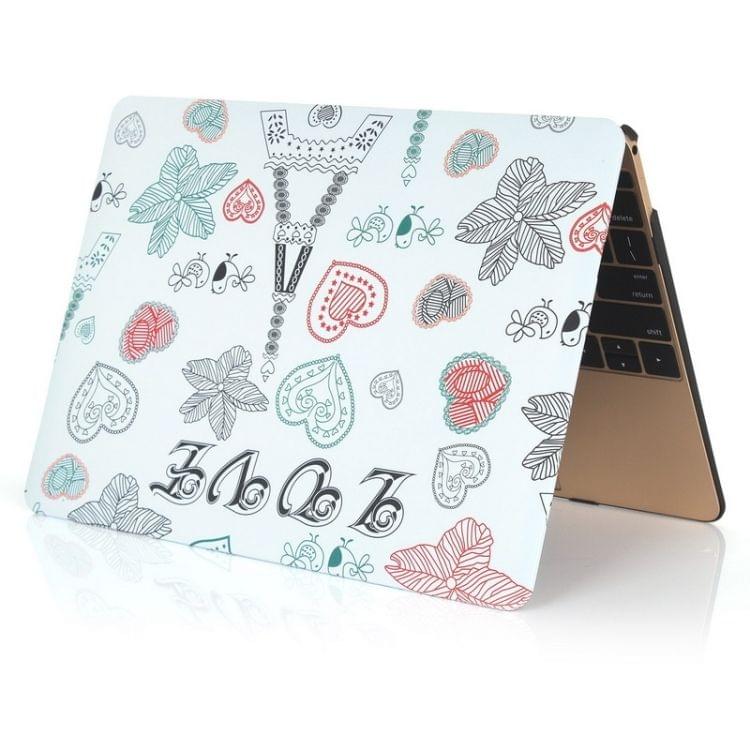 Love Tower Pattern Frosted Hard Shell Plastic Protective Case for Macbook 12 inch