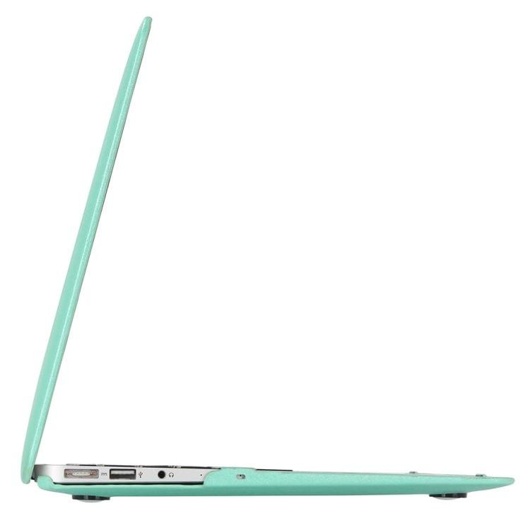 For Macbook Pro Retina 15.4 inch Silk Texture Apple Laptop PC Protective Case(Green)