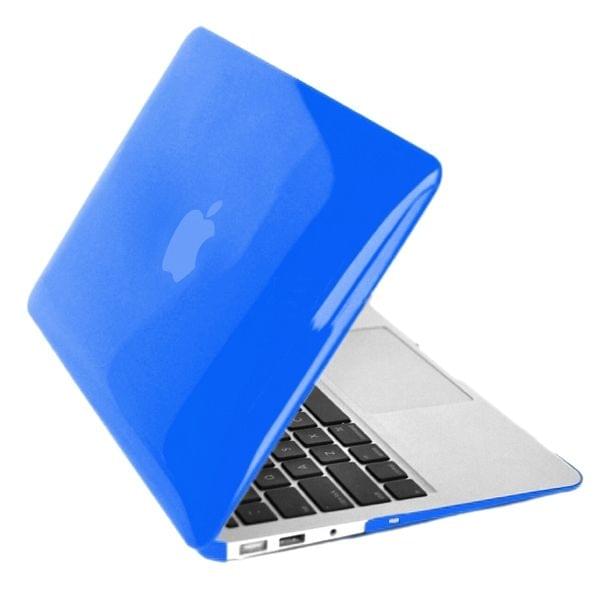 ENKAY for MacBook Air 11.6 inch (US Version) / A1370 / A1465 4 in 1 Crystal Hard Shell Plastic Protective Case with Screen Protector & Keyboard Guard & Anti-dust Plugs(Dark Blue)