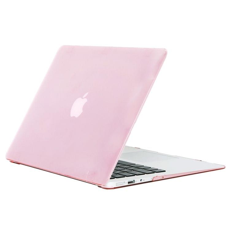 Laptop Crystal Hard Protective Case for MacBook Air 13.3 inch A1466 (2012 - 2017) / A1369 (2010 - 2012)(Pink)