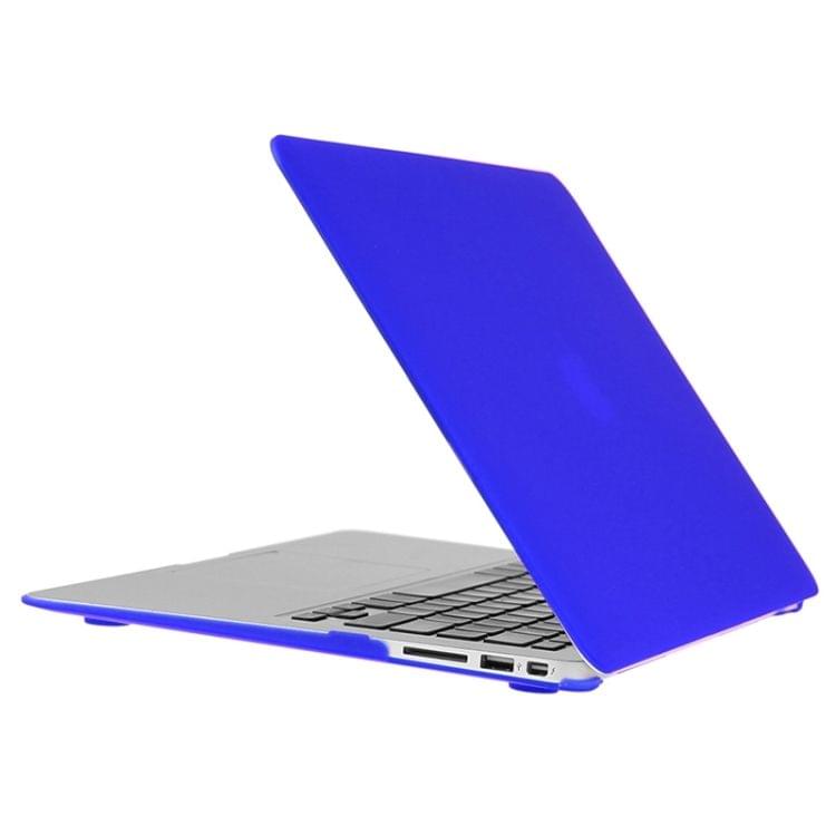 ENKAY for Macbook Air 13.3 inch (US Version) / A1369 / A1466 Hat-Prince 3 in 1 Frosted Hard Shell Plastic Protective Case with Keyboard Guard & Port Dust Plug(Dark Blue)