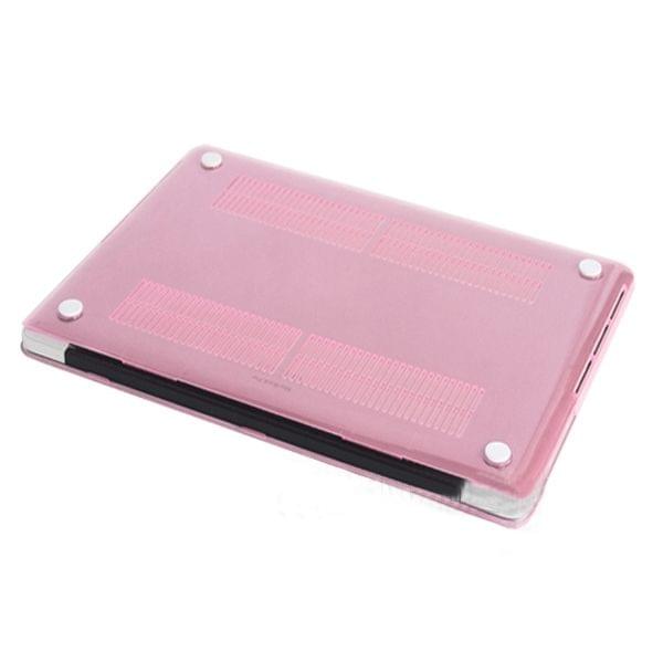 ENKAY for MacBook Pro Retina 13.3 inch (US Version) / A1425 / A1502 4 in 1 Crystal Hard Shell Plastic Protective Case with Screen Protector & Keyboard Guard & Anti-dust Plugs(Pink)