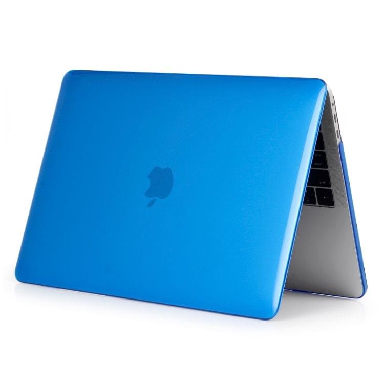 Laptop Crystal Style PC Protective Case for MacBook Pro 13.3 inch A1989 (2018) (Dark Blue)