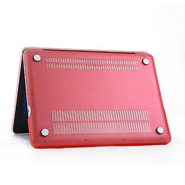 ENKAY for MacBook Pro 13.3 inch (US Version) / A1278 4 in 1 Frosted Hard Shell Plastic Protective Case with Screen Protector & Keyboard Guard & Anti-dust Plugs(Pink)