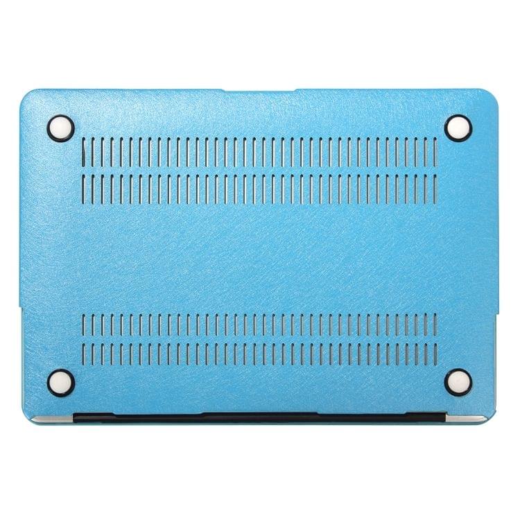 For Macbook Pro Retina 15.4 inch Silk Texture Apple Laptop PC Protective Case(Blue)