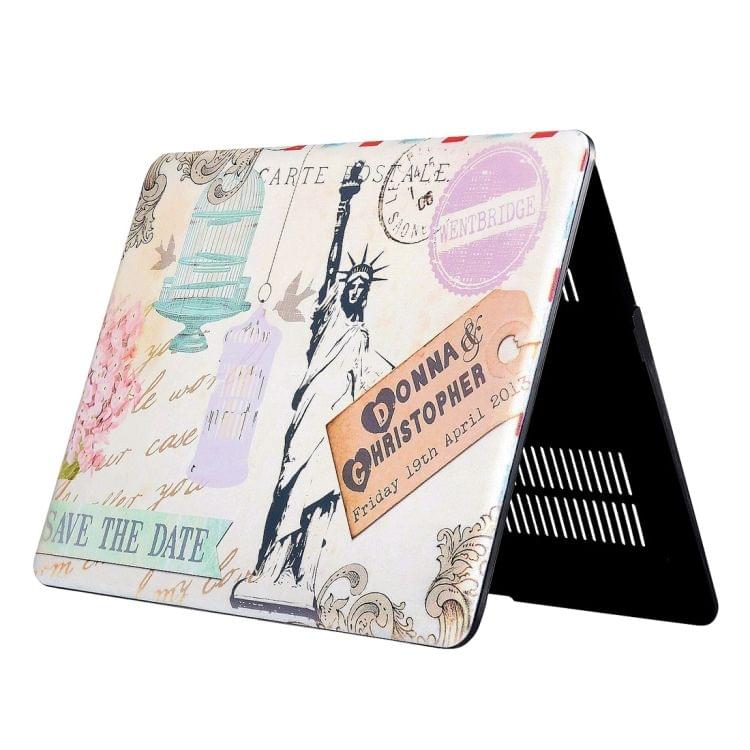 For Macbook Air 11.6 inch (2011 - 2013) A1370 & A1465 / MD711 / MC968 / MC969 / MD712 / MD224 Statue of Liberty Pattern Laptop Water Decals PC Protective Case