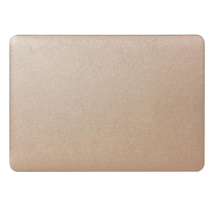 For Macbook Pro Retina 15.4 inch Silk Texture Apple Laptop PC Protective Case(Gold)