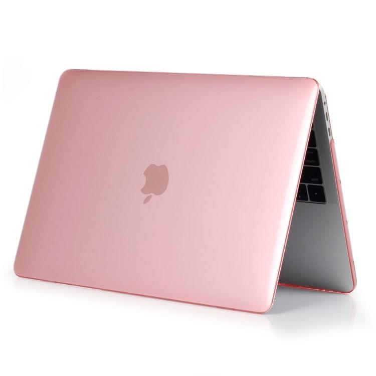 Laptop Crystal Style PC Protective Case for MacBook Pro 15.4 inch A1990 (2018) (Pink)