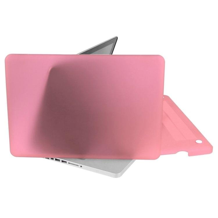 ENKAY for Macbook Pro 15.4 inch (US Version) / A1286 Hat-Prince 3 in 1 Frosted Hard Shell Plastic Protective Case with Keyboard Guard & Port Dust Plug(Pink)