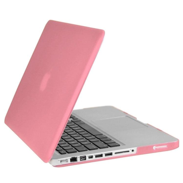 ENKAY for Macbook Pro 15.4 inch (US Version) / A1286 Hat-Prince 3 in 1 Frosted Hard Shell Plastic Protective Case with Keyboard Guard & Port Dust Plug(Pink)