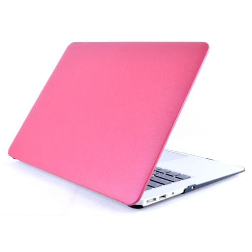 Laptop PU Leather Paste Case for MacBook Air 11.6 inch A1465 (2012 - 2015) / A1370 (2010 - 2011) (Rose Red)